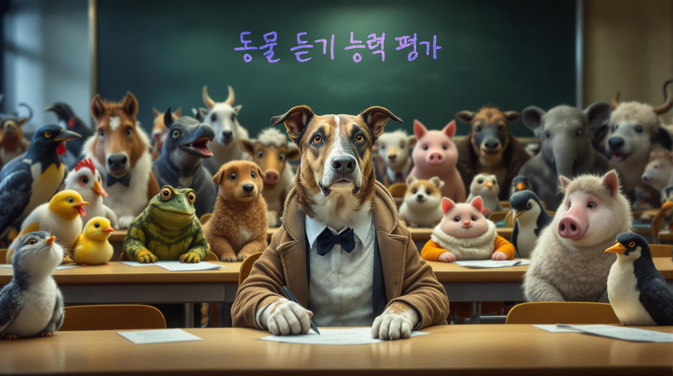 동물 듣기 능력 평가